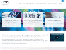 Tablet Screenshot of lysisfinancial.com